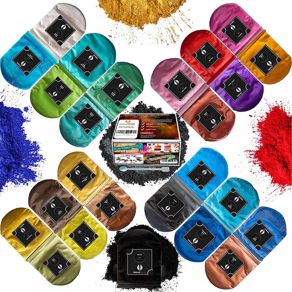 TECHAROOZ Mica Powder Set - 25 Colors for sale online