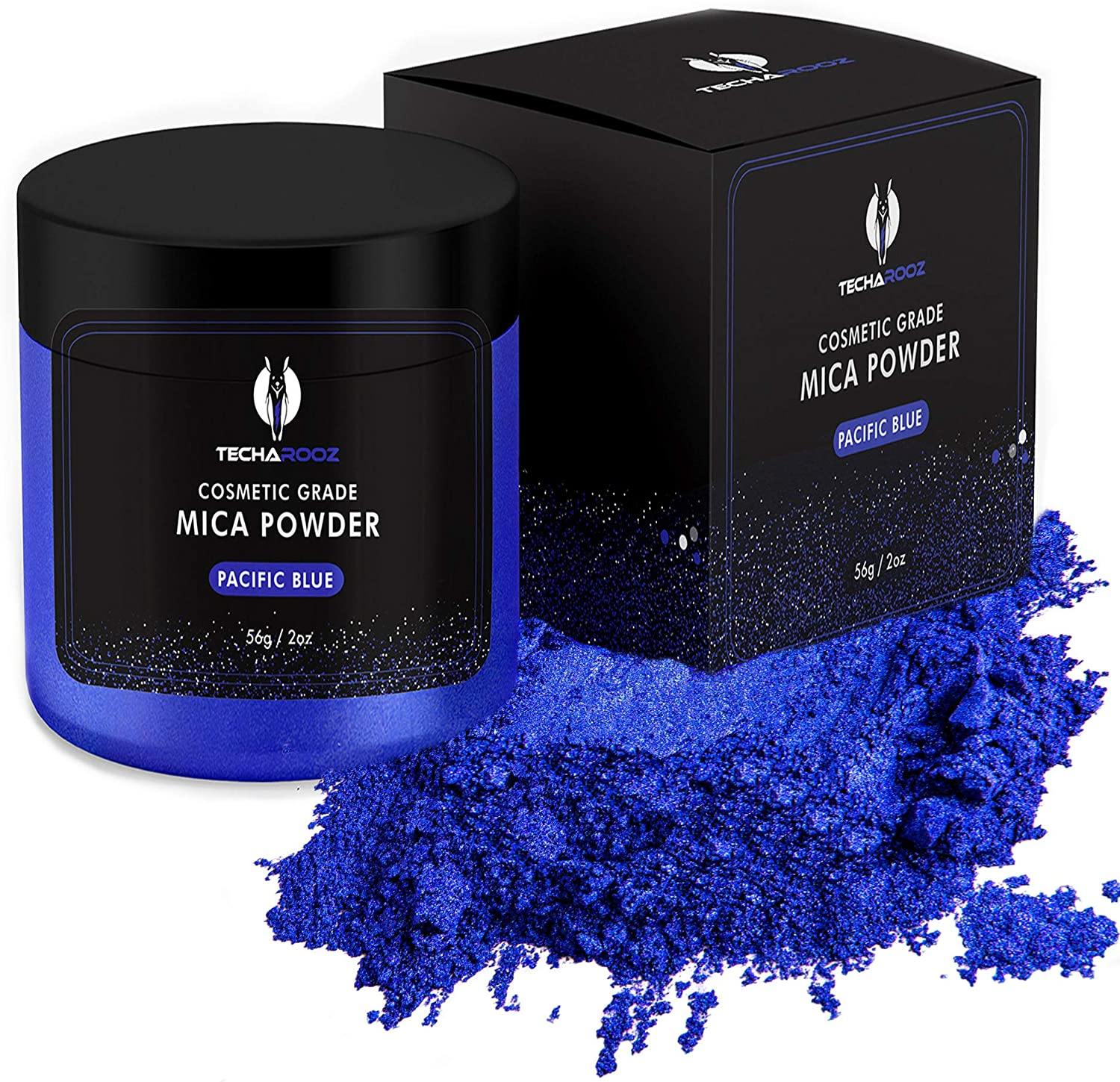TECHAROOZ Cyan-Blue-Purple 40g- Chameleon Mica Powder Color Shift Mica  Powder, Holographic Glitter for UV & Epoxy Resin Supplies, Eyeshadow,  Acrylic