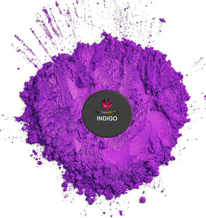 Indigo Purple Mica Powder for Epoxy Resin 56g / 2oz. Jar - TECHAROOZ 2 Tone Resin Dye Color Pigment Powder for Lip Gloss, Nails, Colorant for Slime Bath Bombs Soap Making & Polymer Clay
