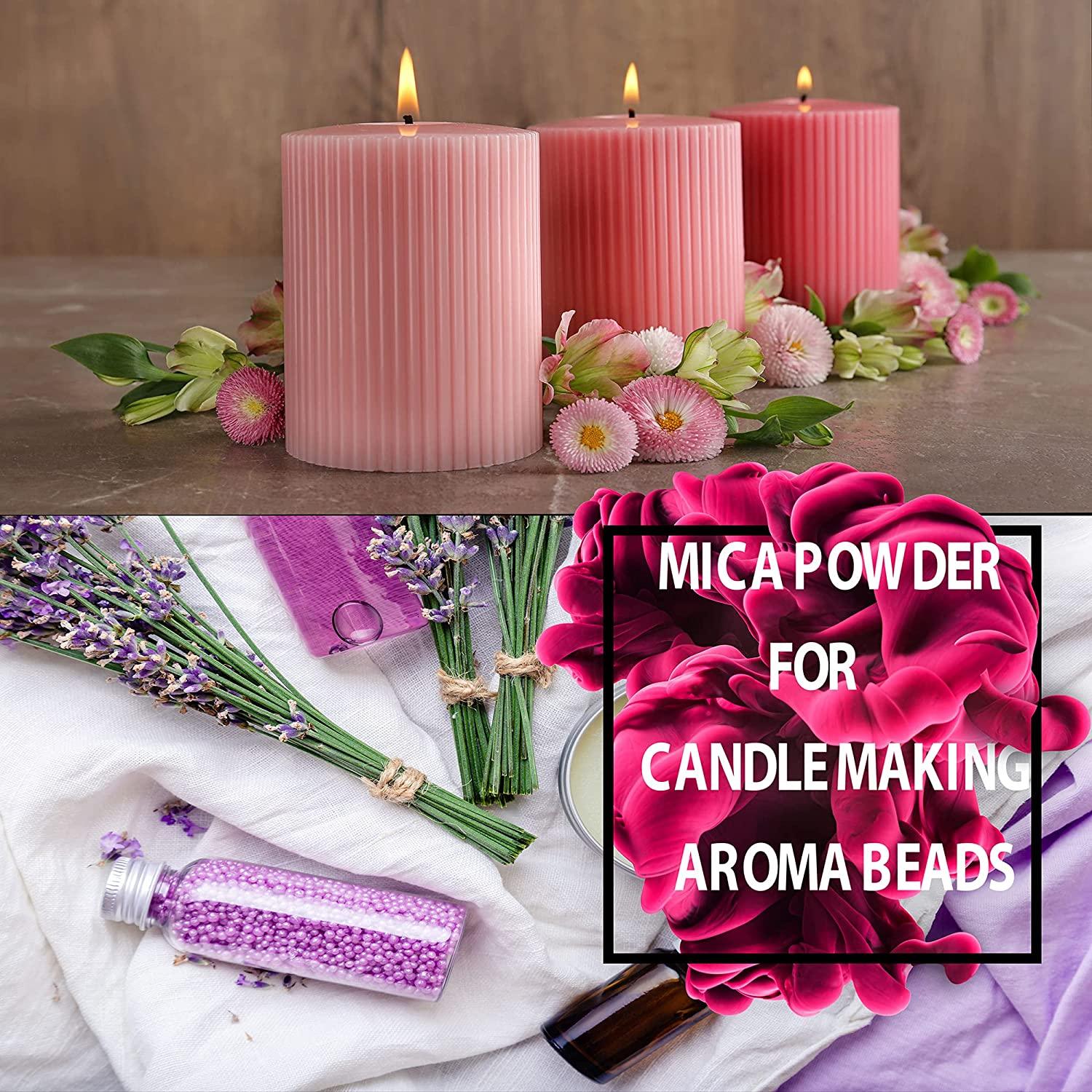 Mica Pigment Powders for Resin, Candles, Bath Bombs, and Crafts Purple Blue